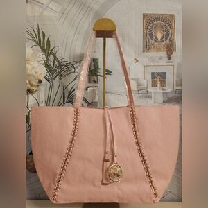 Badgley Mischka Baby Pink Tote. New!